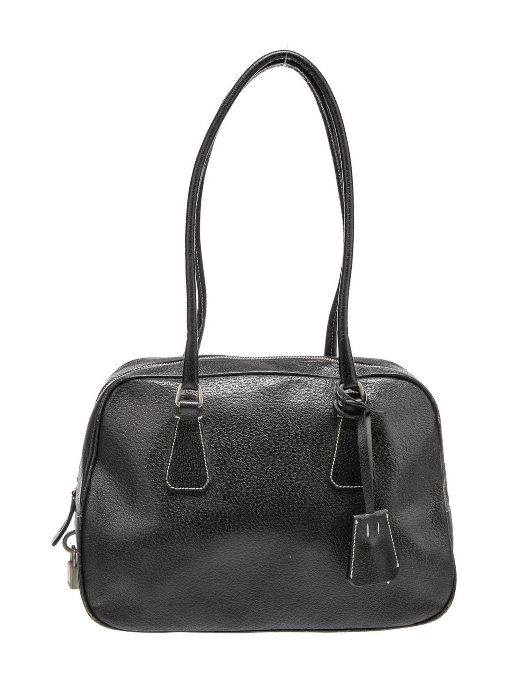 Prada Black Leather Shoulder Bag